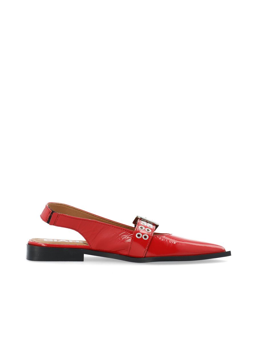 BIAVICTORIA Single Buckle Slingback Læder