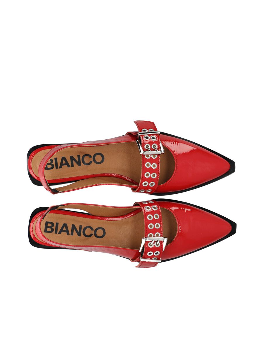 BIAVICTORIA Single Buckle Slingback Læder