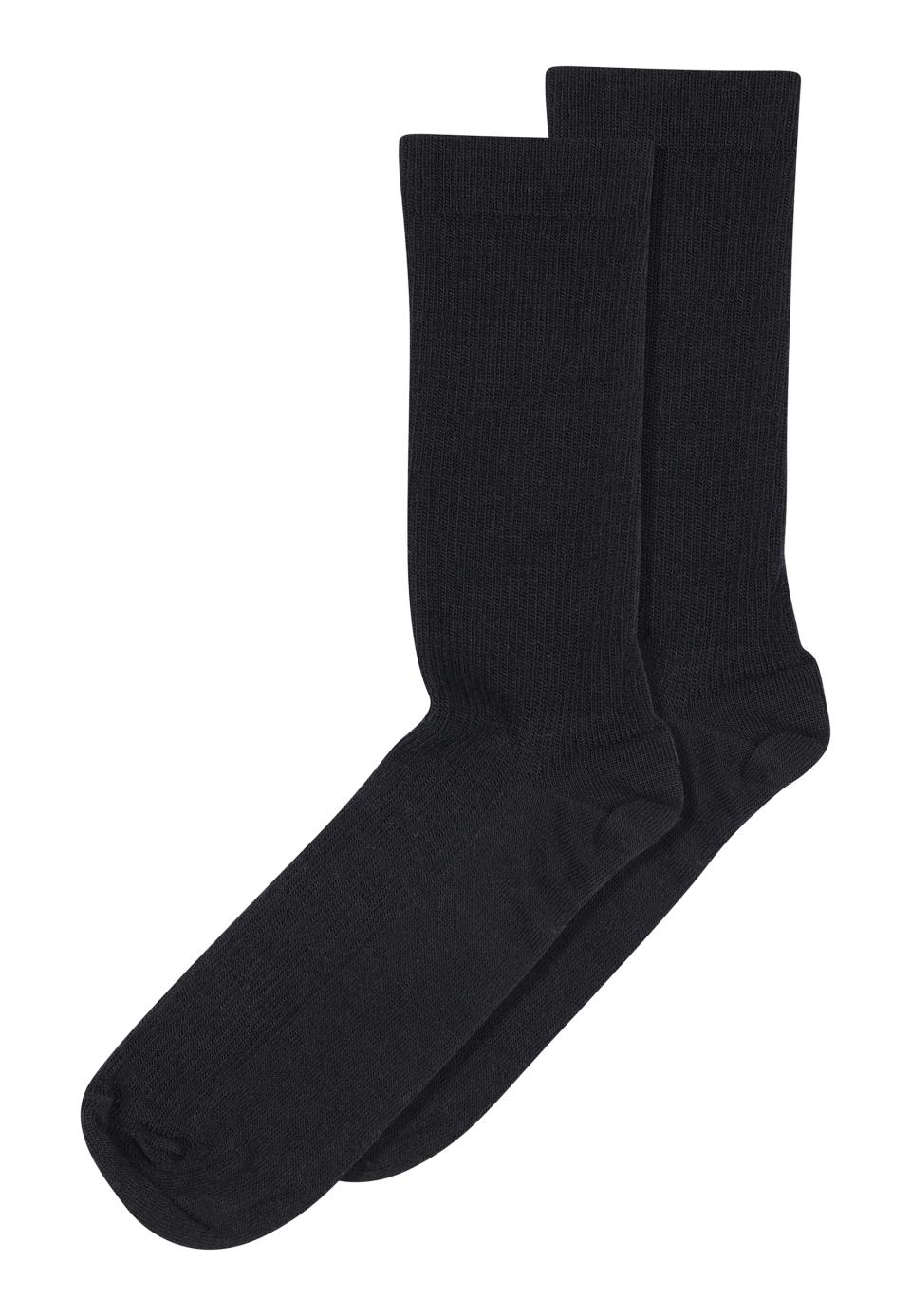 Fine Wool Rib Strømper