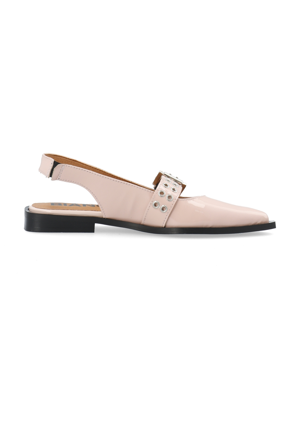 BIAVICTORIA Single Buckle Slingback Læder
