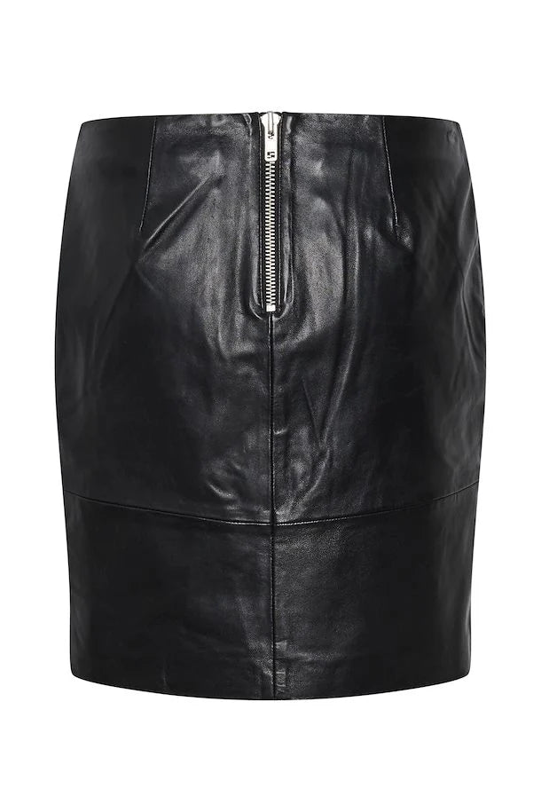 My Essential Wardrobe 19 lædernederdel – sort