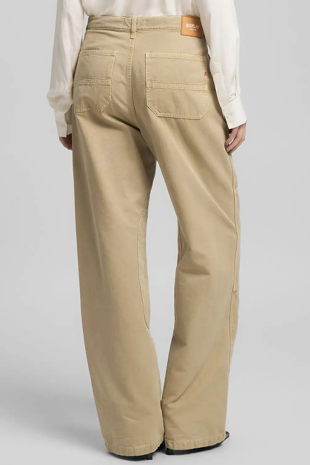 Cotton Canvas Relaxed Bukser
