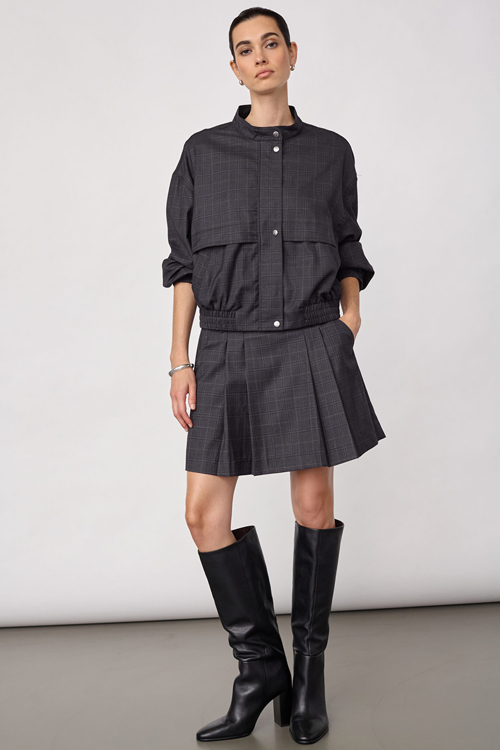 EloraCC Check Pleat Jakke
