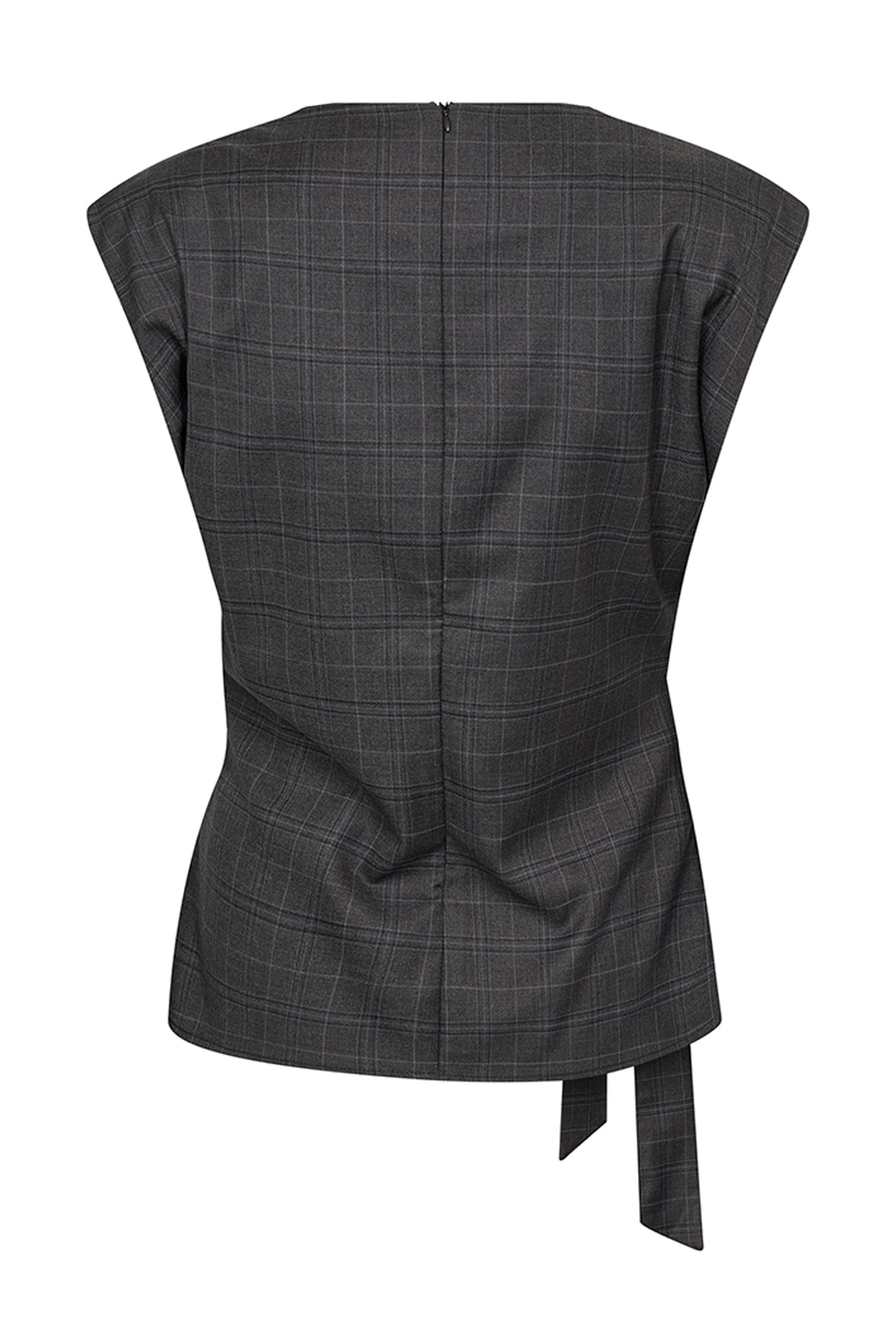 EloraCC Check Pleat Top