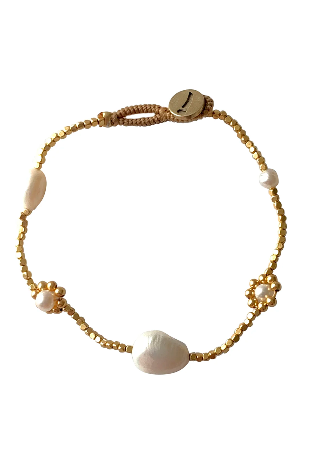 Joanie Pearl Flower Armbånd