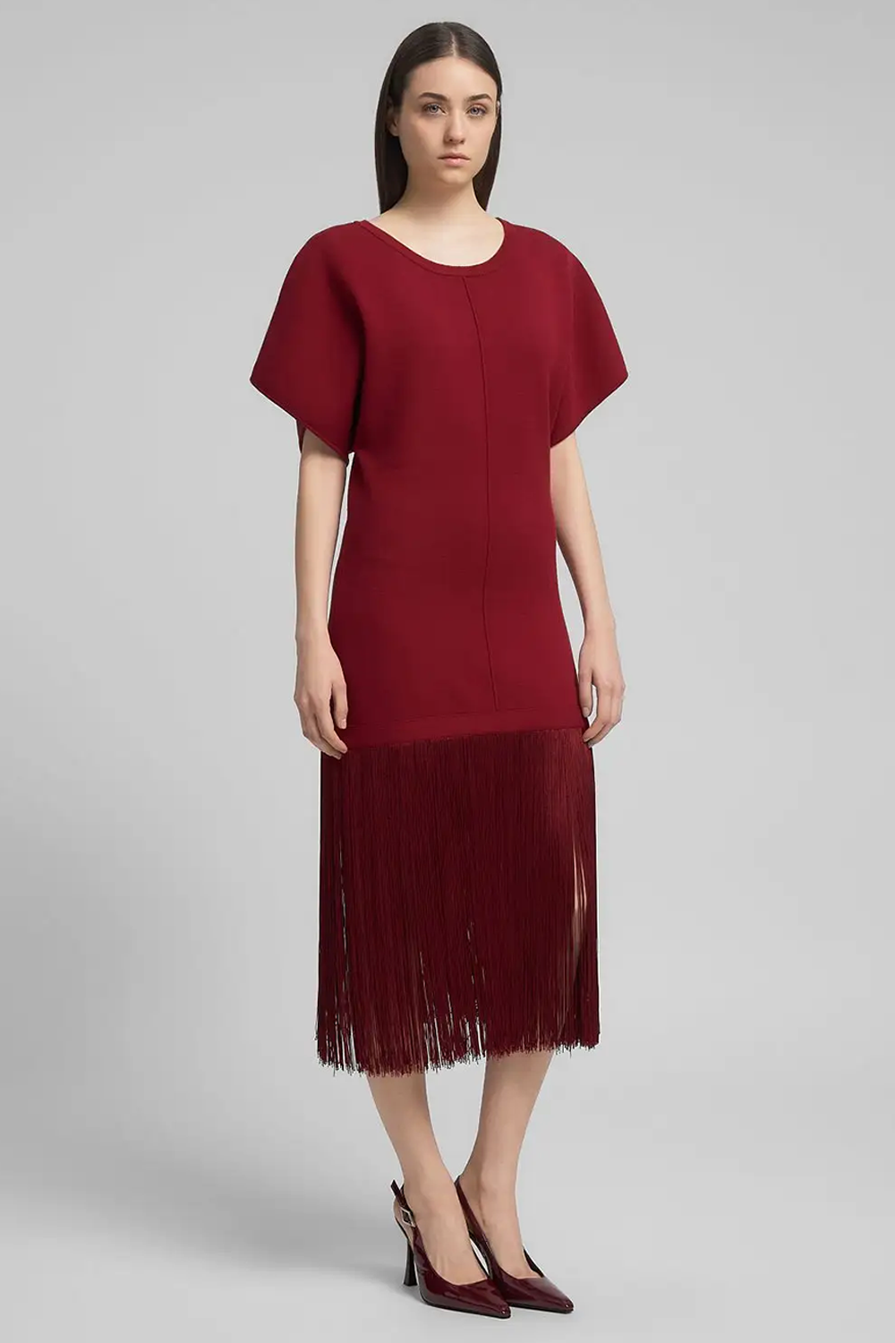 Fringed Kjole