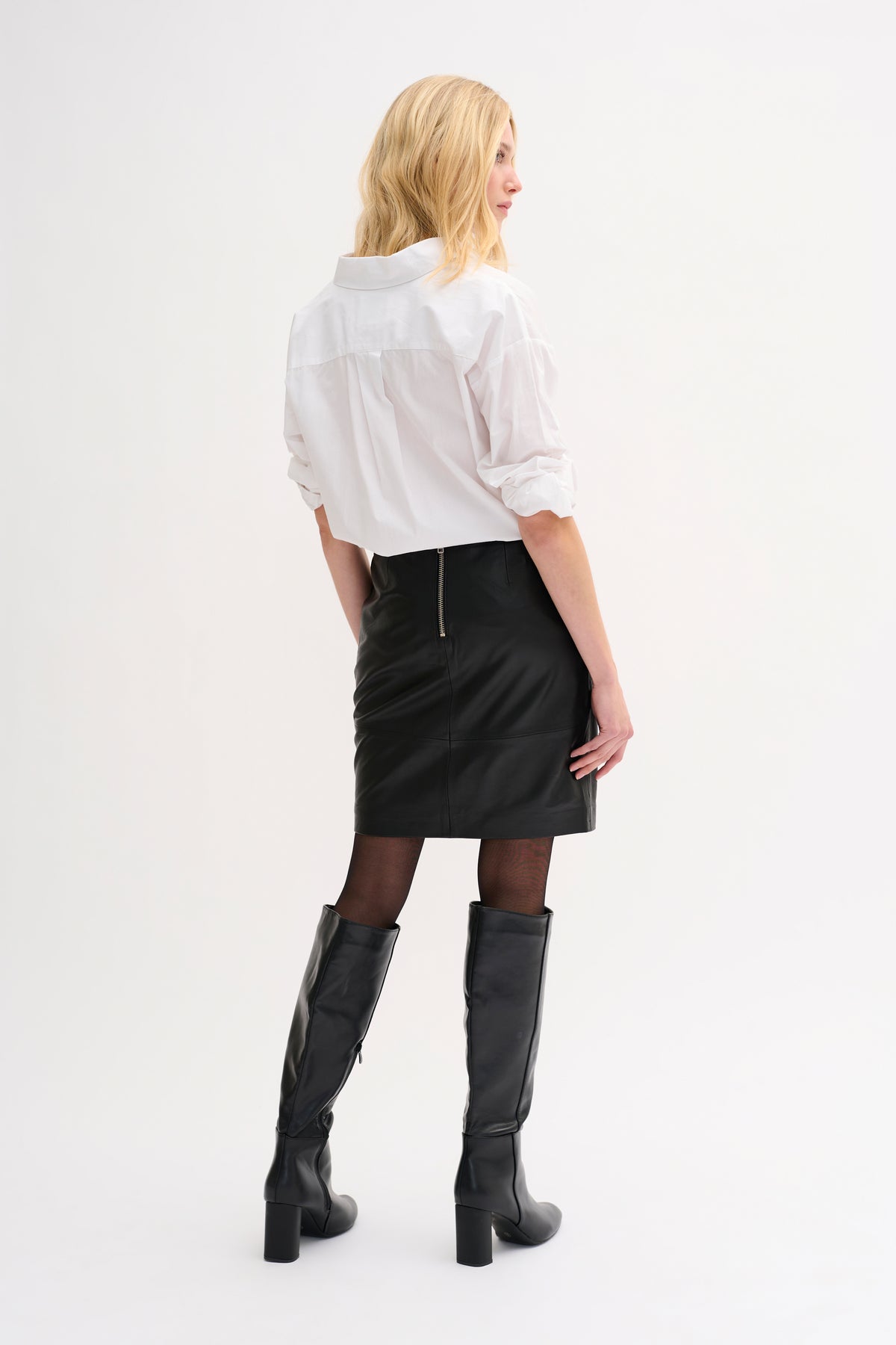 My Essential Wardrobe 19 lædernederdel – sort