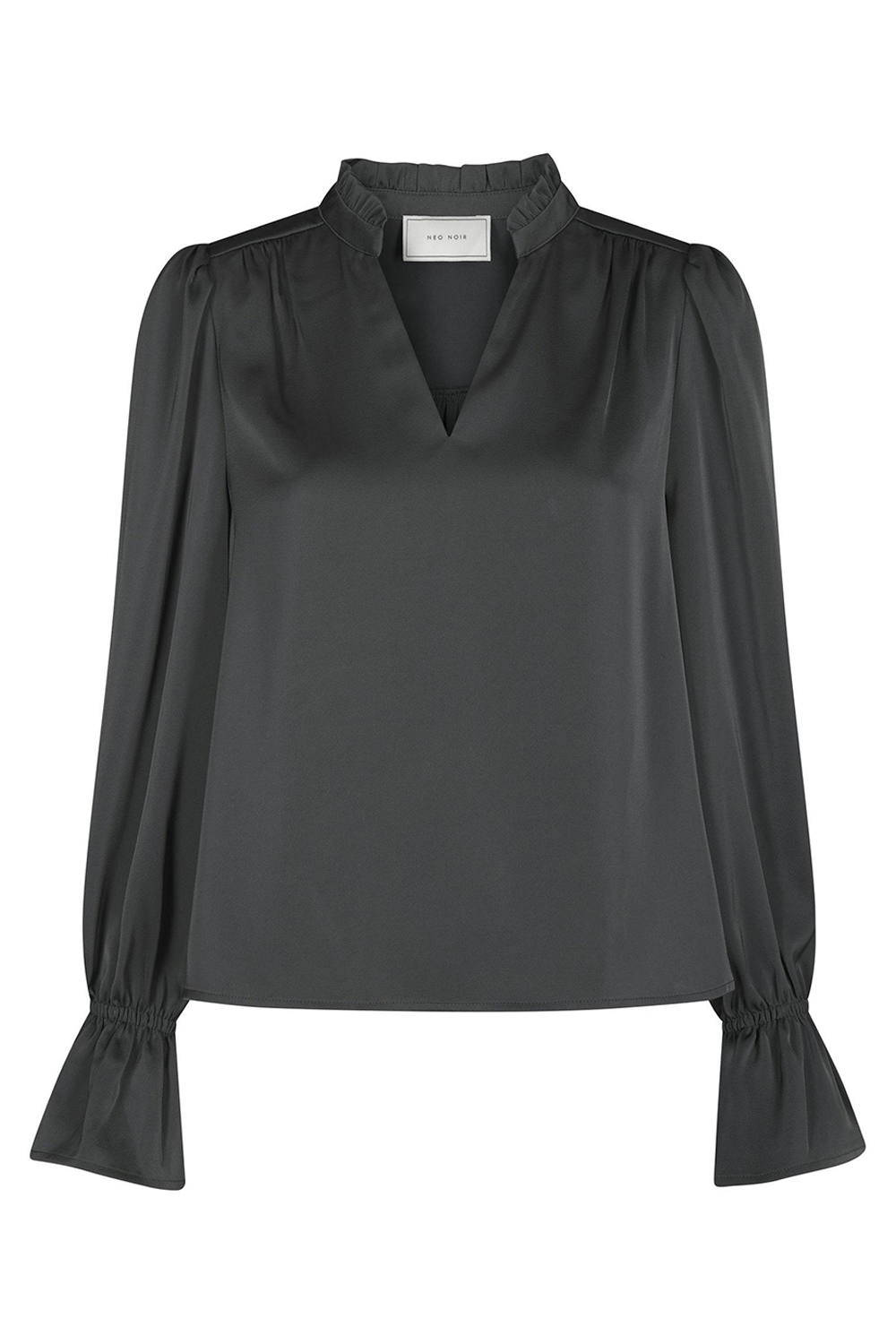 Amara Drapy Satin Bluse