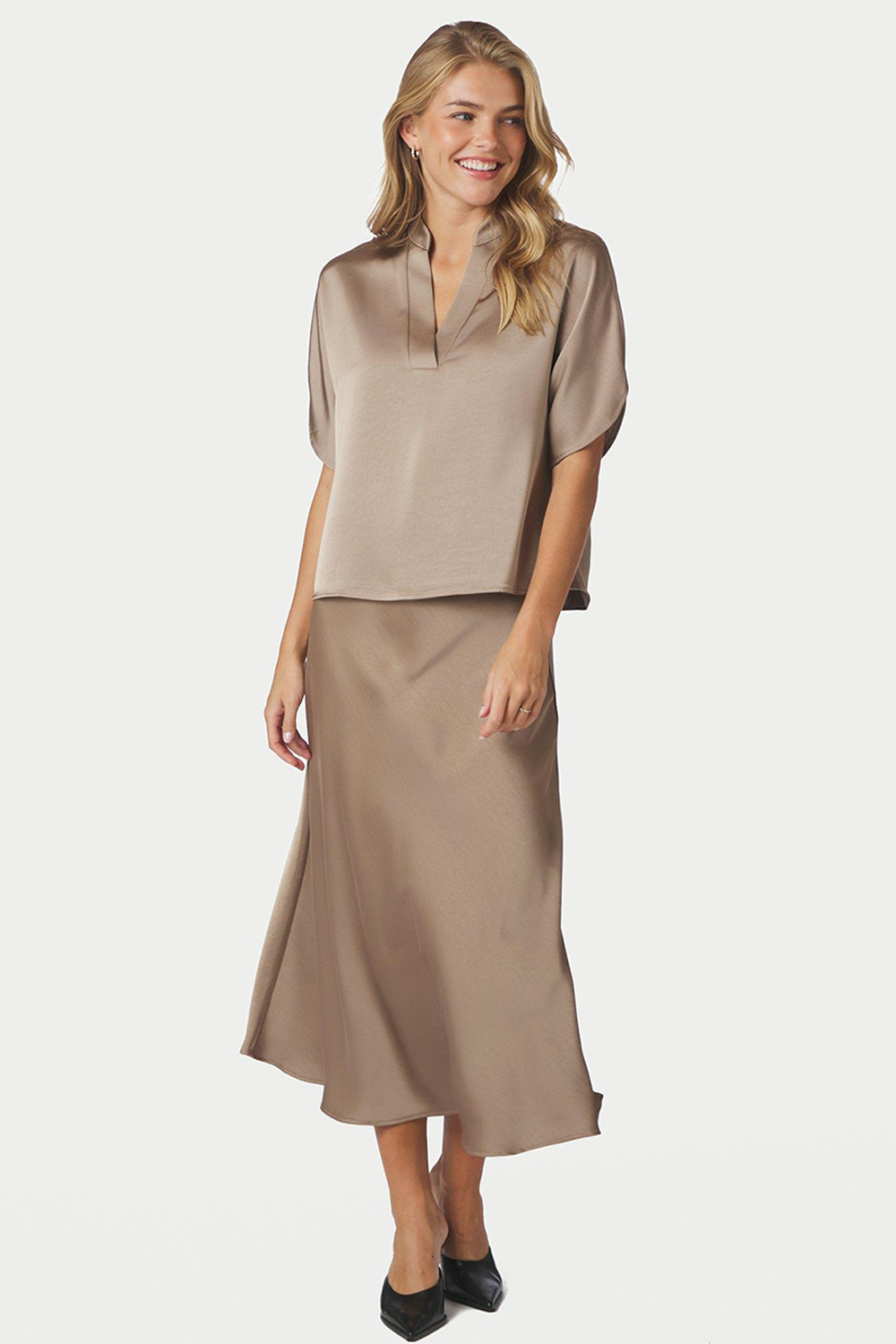 Anelle Heavy Sateen Bluse