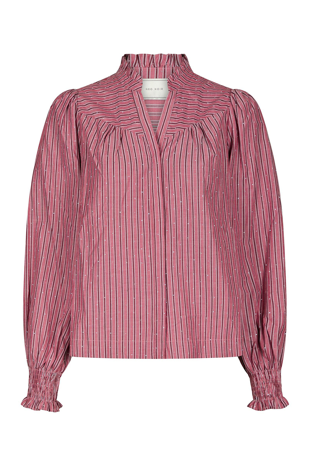 Astrida Soft Stripe Stone Bluse