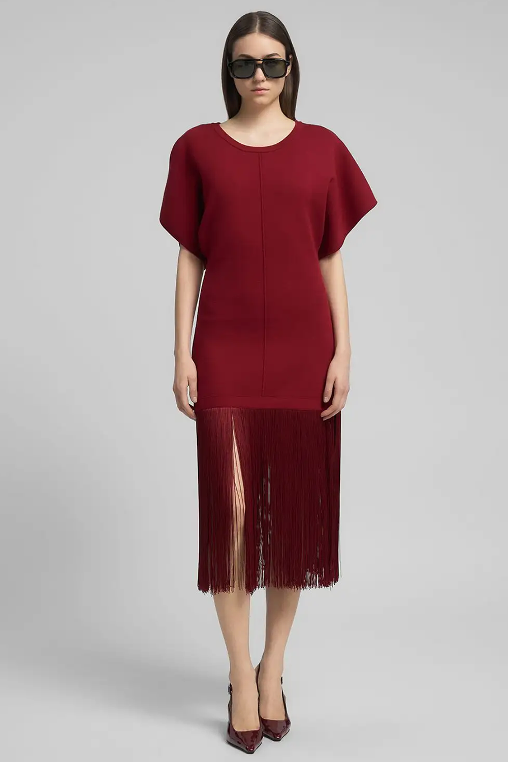 Fringed Kjole