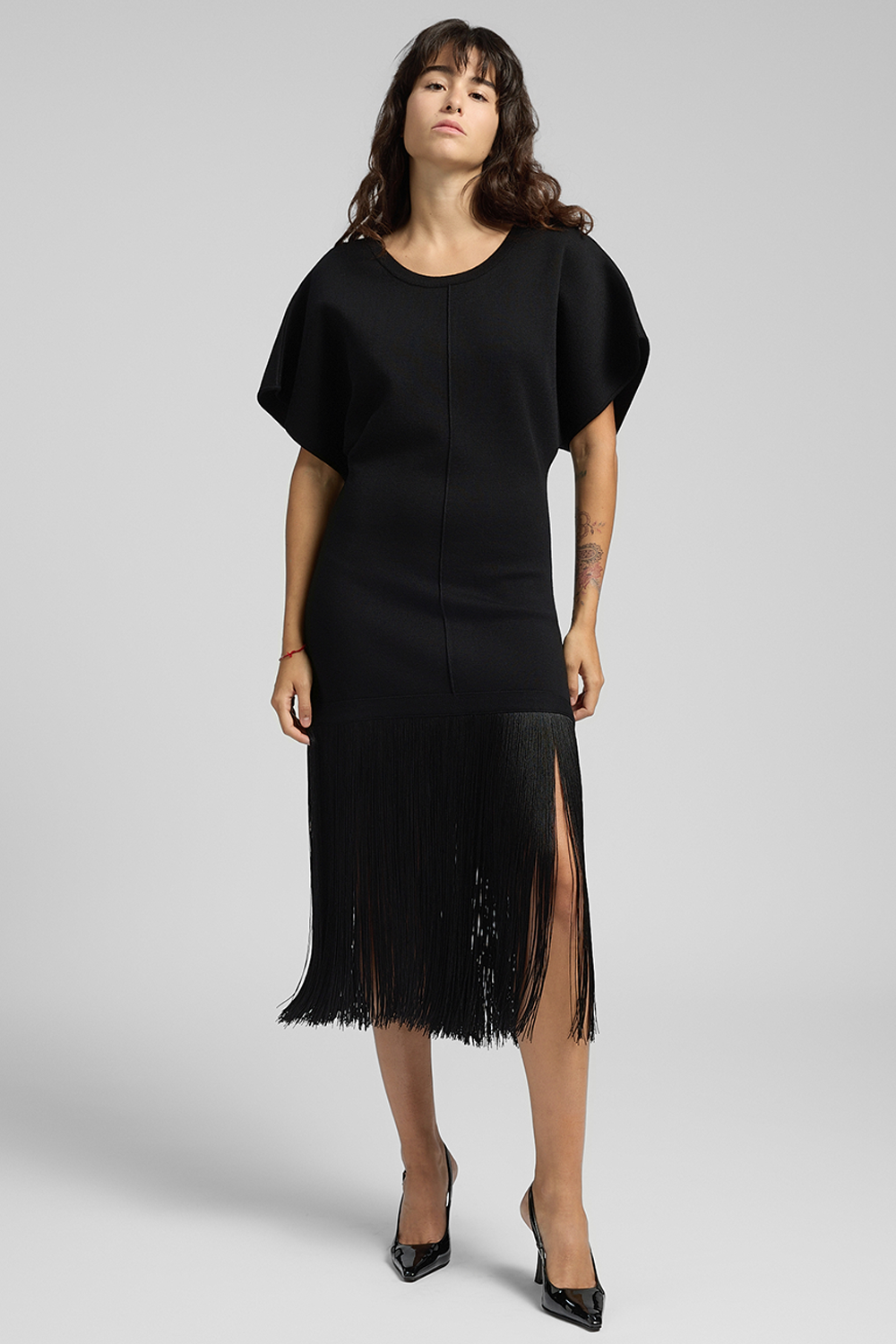 Fringed Kjole